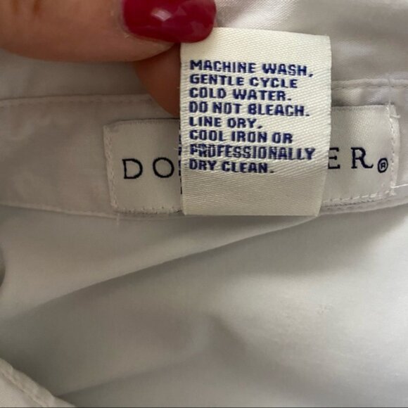 DONCASTER TOP BLACK WHITE COLOR BLOCK STRETCH Size S - Picture 9 of 9